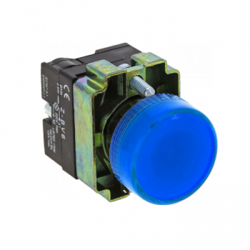 Лампа сигнальная синяя EKF BV66