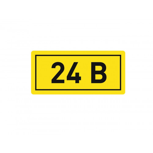 Наклейка "24В" (10x15мм) EKF