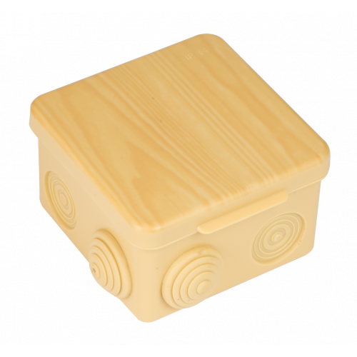 Коробка  83х83х54 КМР-030-031 Светлое дерево IP54 EKF Proxima
