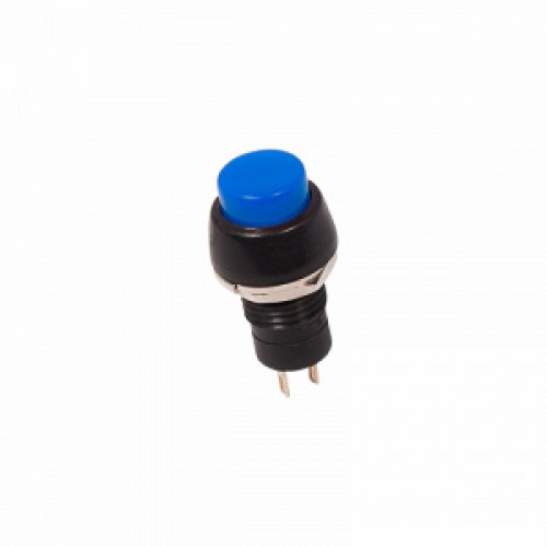 Выключатель-кнопка 250V 1A (2c) ON-OFF синяя Micro REXANT
