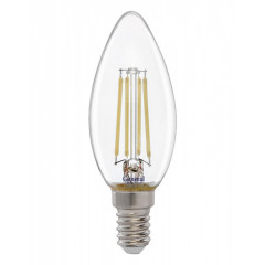 10.Вт СВЕЧА LED E14 2700K  GLDEN-CS-10-230-E14-2700 свеча  прозрачное стекло  General