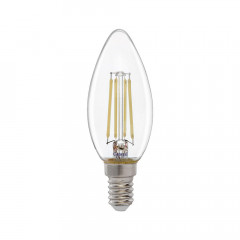 10.Вт СВЕЧА LED E14 4500K  GLDEN-CS-10-230-E14-4500 свеча  прозрачное стекло General