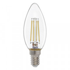 12.Вт СВЕЧА LED E14 4500K  GLDEN-CS-12-230-E14-4500 свеча  прозрачное стекло General