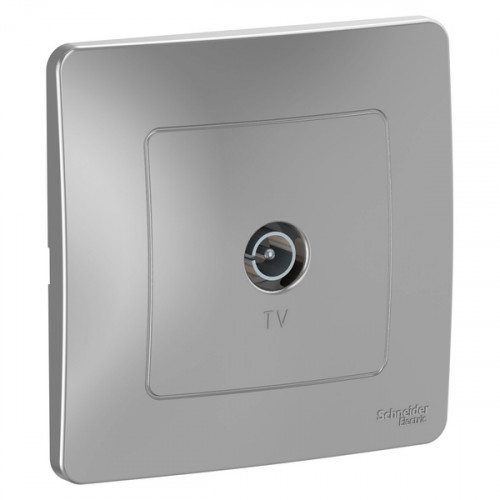 Розетка TV Schneider Electric ATLAS DESIGN АЛЮМИНИЙ
