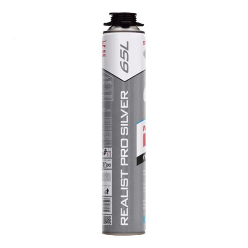 Монтажная пена профессиональная "REALIST PRO Silver 65л ЗИМА" 