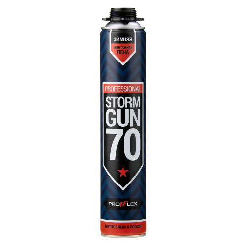 ЗИМА Монтажная пена профессиональная "Storm Gun 70л" (-10С) //РОССИЯ